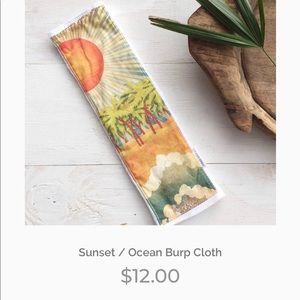 NWT Bitty Bambu Baby Burp Cloth Shower Gift Baby Girl Baby Boy Unisex